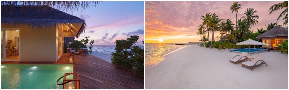 فيلا صن ست شاطئية مع حمام سباحة