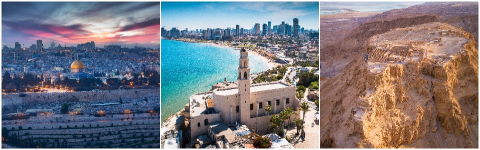Jerusalém, Tel Aviv e Masada