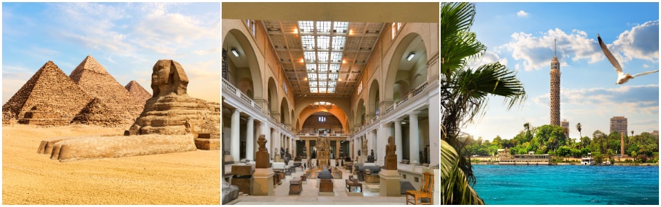 Día 2: Pirámides de Giza, Museo Egipcio y Torre de El Cairo