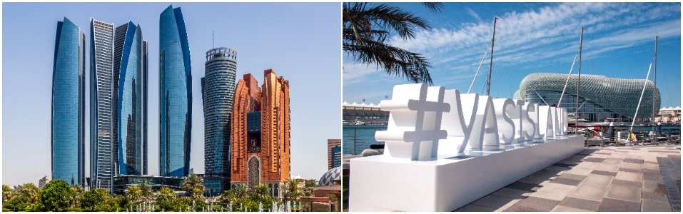 Etihad Towers y Yas Island