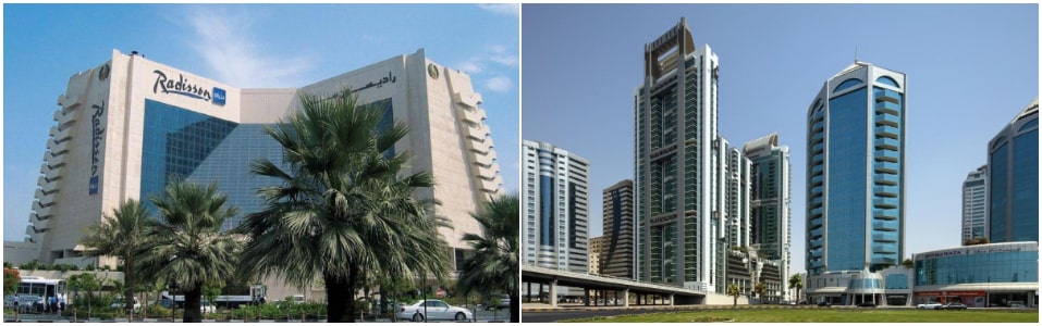 Hoteles de 5 y 4 estrellas en Sharjah