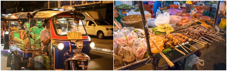 Tour gastronómico de medianoche por las mejores comidas de Bangkok en tuk tuk
