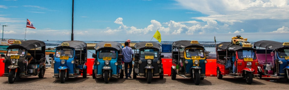 Locomoção em Pattaya: