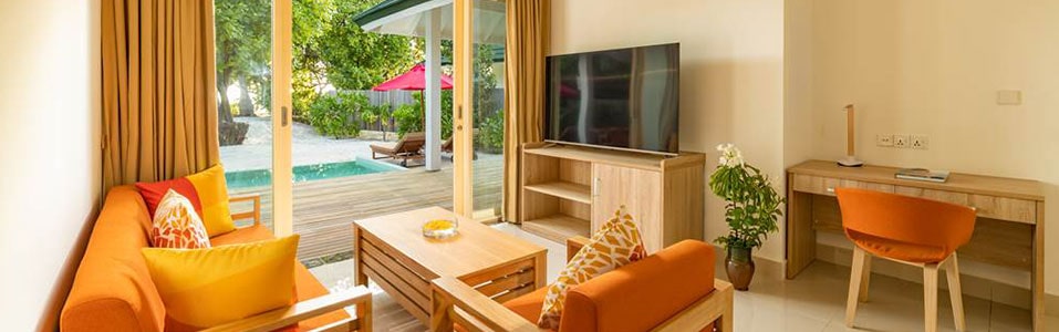 فيلا شاطئية بغرفتي نوم وحمام سباحة