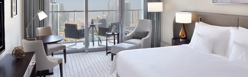 غرفة ديلوكس بإطلالة على النافورة