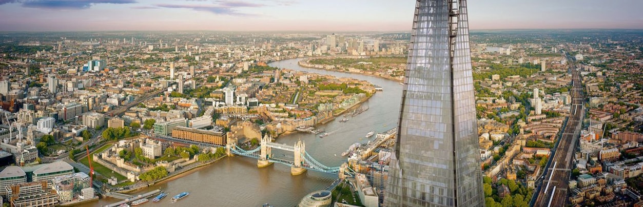 A vista do topo do Shard (Shard Tower)