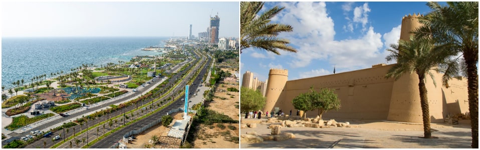Yeda Corniche, Yeda y Fortaleza de Maskman, Riad