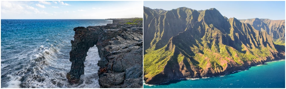 Parque Nacional de los Volcanes y Parque Estatal de la Costa de Na Pali
