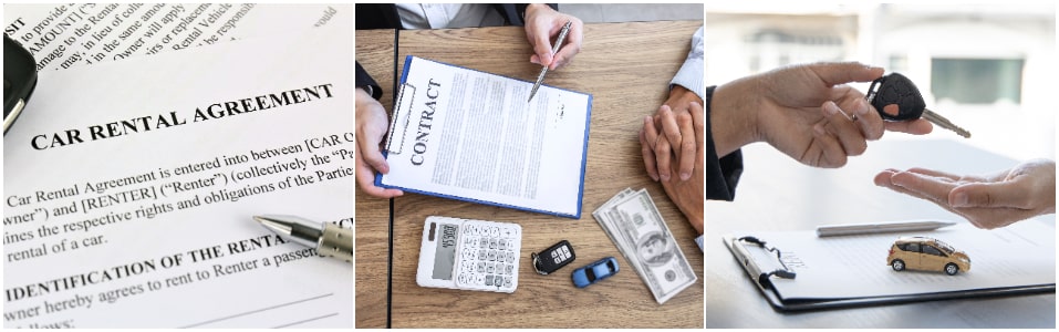 Rental agreements, contracts, and insurance policies