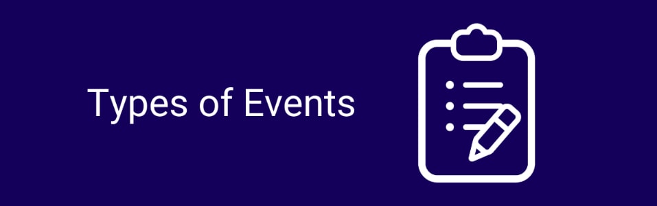 أنواع الفعاليات